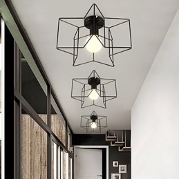 Lumières de porche créatives modernes de pentagramme pour absorber la lumière du dôme