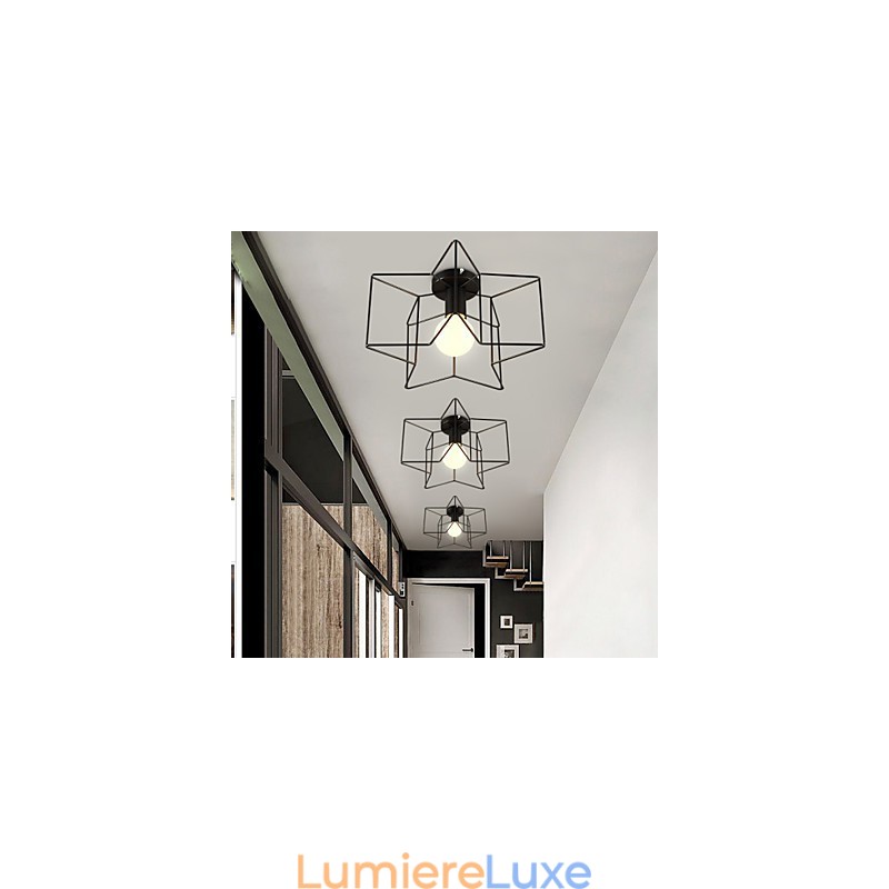 Lumières de porche créatives modernes de pentagramme pour absorber la lumière du dôme