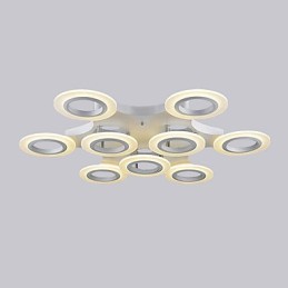 Suspension circulaire blanche chaude et tendance pour centre commercial