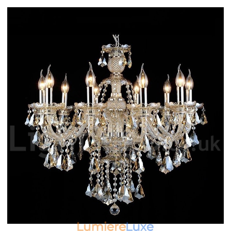Suspension en cristal couleur cognac, style moderne, contemporain, traditionnel, classique, rétro, lanterne, style campagnard