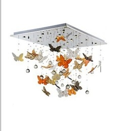 Lampe en cristal Lampe en cristal papillon circulaire