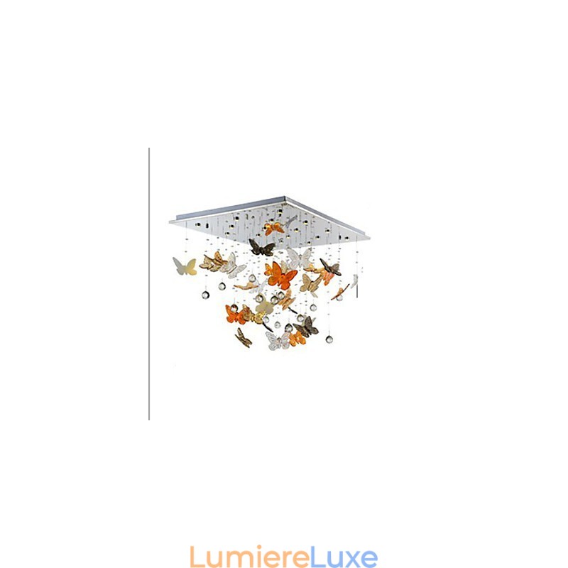 Lampe en cristal Lampe en cristal papillon circulaire