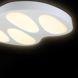 Plafonnier sans lumière polaire avec télécommande moderne et contemporain