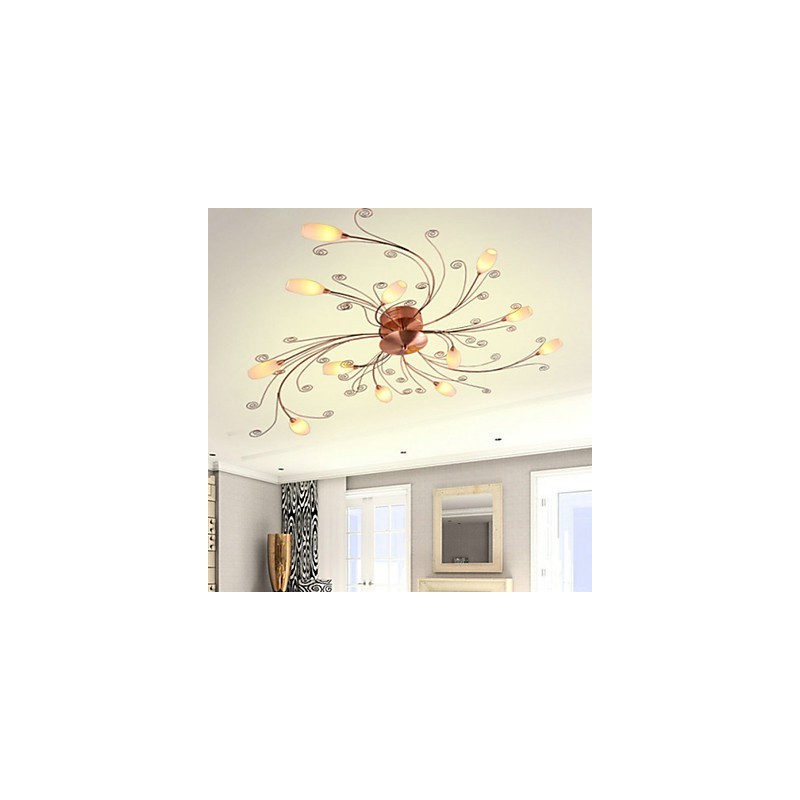Plafonniers artistiques en aluminium avec 12 lumières