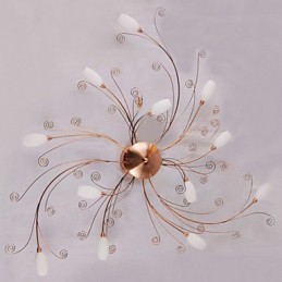 Plafonniers artistiques en aluminium avec 12 lumières