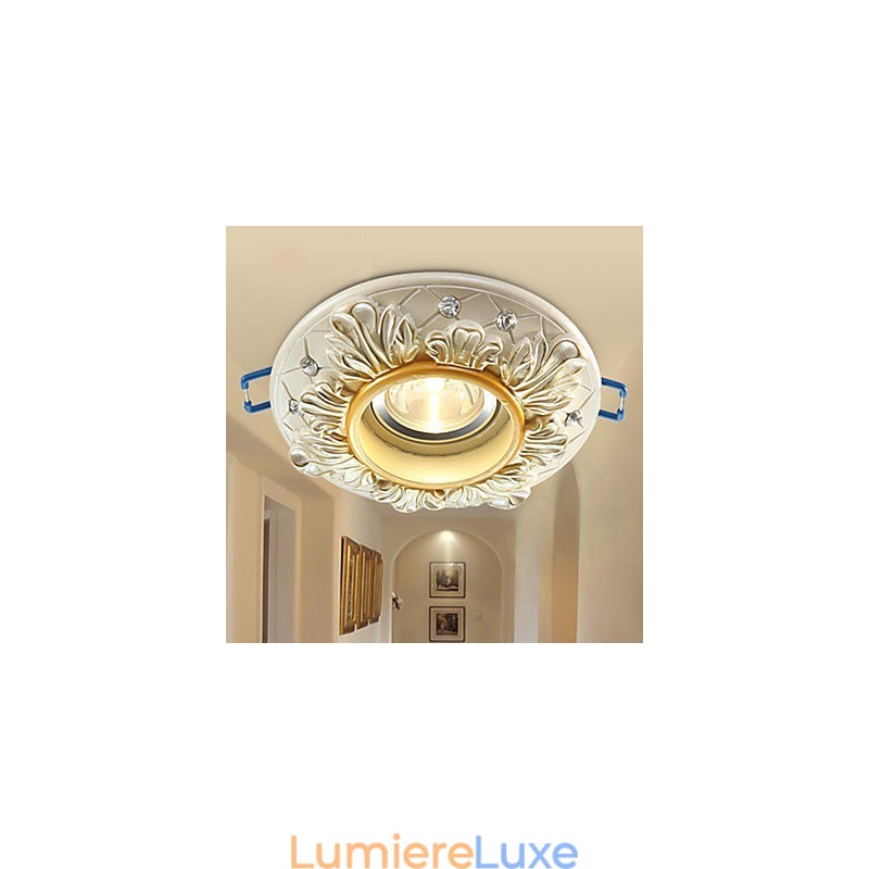 Lampe de plafond tubulaire de style rural européen 10 x 3,5 cm, lampe à dôme absorbante