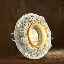 Lampe de plafond tubulaire de style rural européen 10 x 3,5 cm, lampe à dôme absorbante