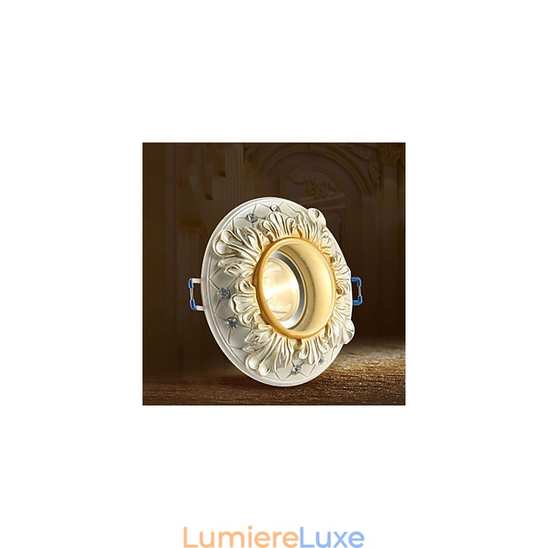 Lampe de plafond tubulaire de style rural européen 10 x 3,5 cm, lampe à dôme absorbante