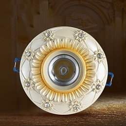 Lampe de plafond tubulaire de style rural européen 10 x 3,5 cm, lampe à dôme absorbante