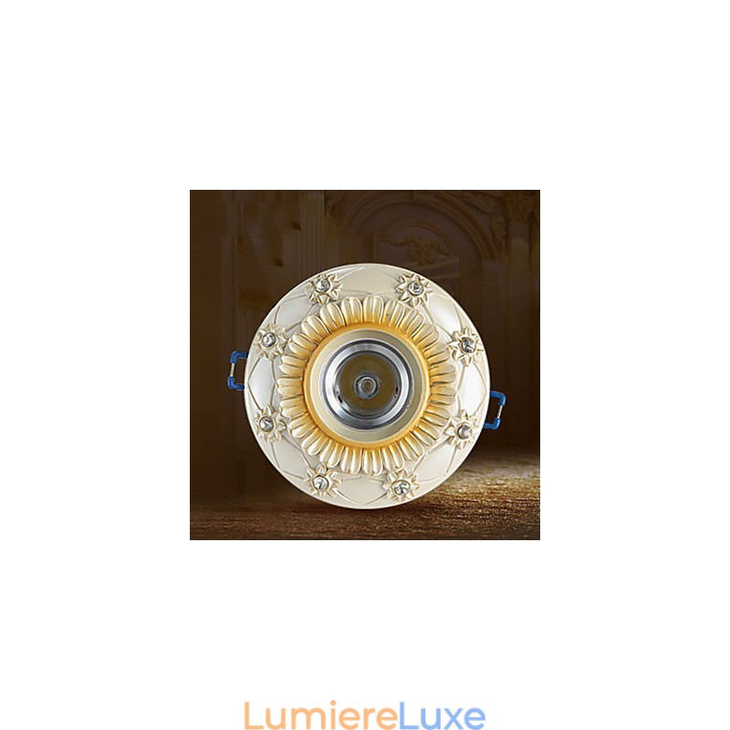 Lampe de plafond tubulaire de style rural européen 10 x 3,5 cm, lampe à dôme absorbante