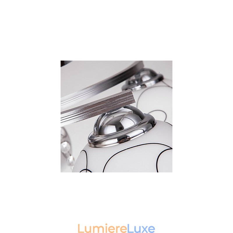 Lustre Moderne Cristal Living 8 lumières