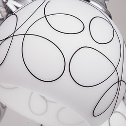 Lustre Moderne Cristal Living 8 lumières