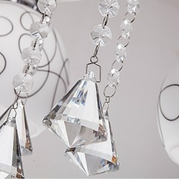 Lustre Moderne Cristal Living 8 lumières