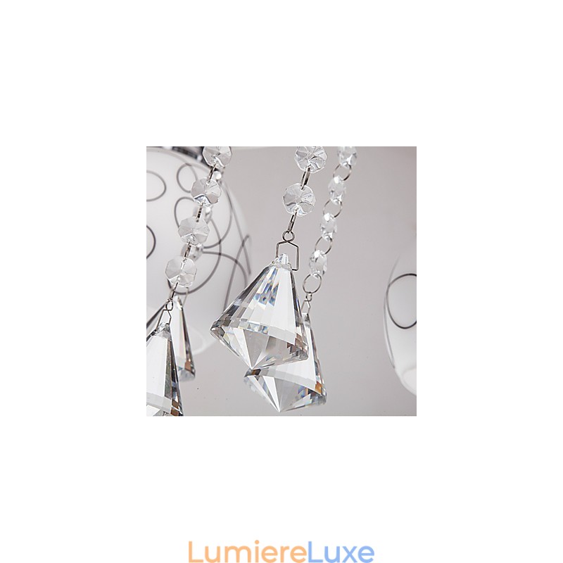 Lustre Moderne Cristal Living 8 lumières