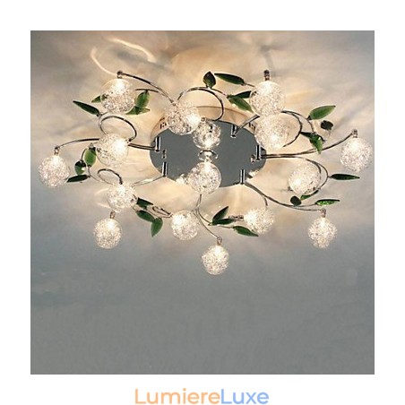 Plafonnier en cristal vert rond Air Lights lampe lampe fer Plafonnier en cristal vert rond Air Lights lampe lampe fer