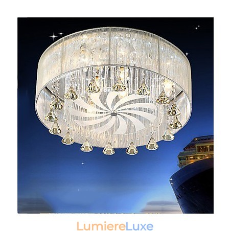 Montage encastré en cristal moderne et contemporain en verre