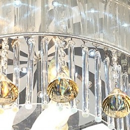 Montage encastré en cristal moderne et contemporain en verre