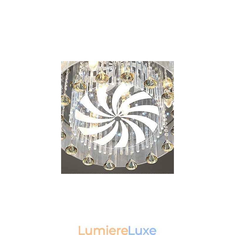 Montage encastré en cristal moderne et contemporain en verre