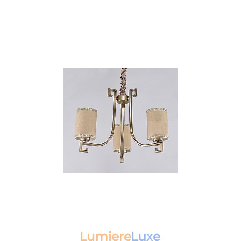 Lustre de style chinois en fer et cuivre imitation lampes à air