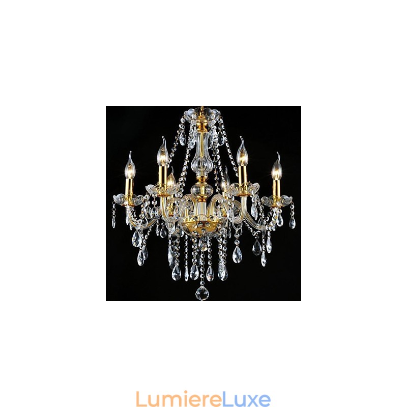 Lustre en cristal électrolytique moderne, contemporain, traditionnel et classique