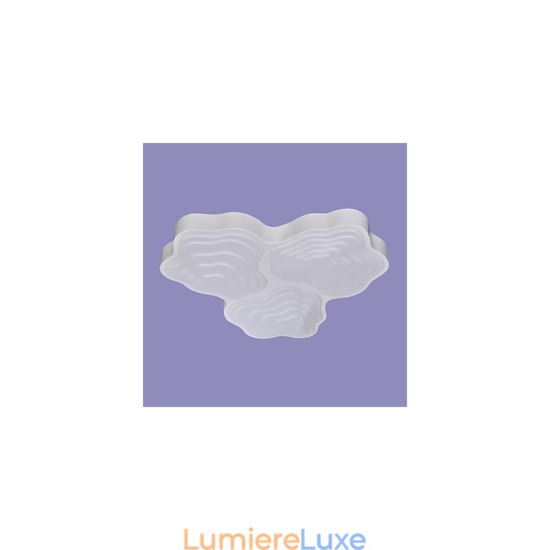 Plafonniers 3 lumières en acier inoxydable artistique