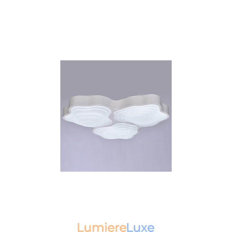 Plafonniers 3 lumières en acier inoxydable artistique