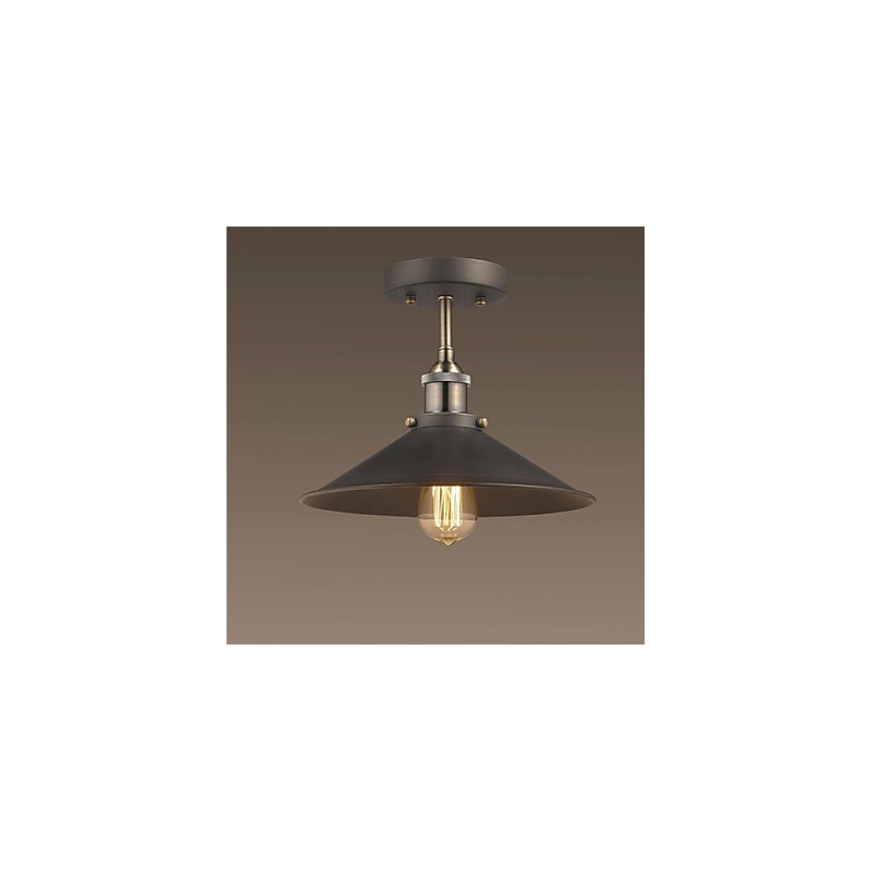 Plafonnier vintage Mini Edison 1 lumière en métal encastré