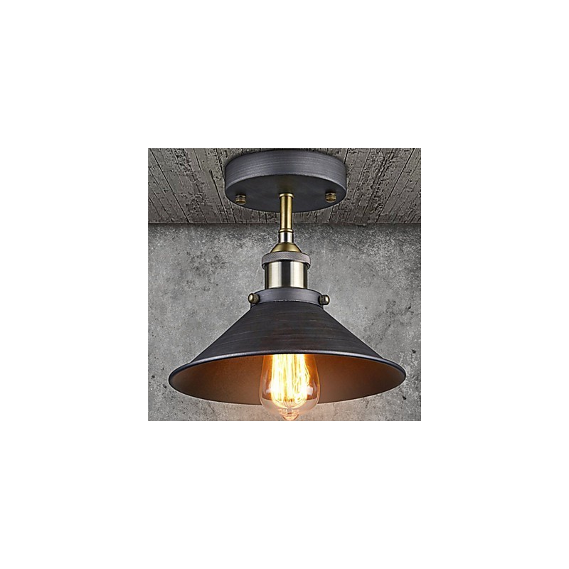 Plafonnier vintage Mini Edison 1 lumière en métal encastré