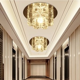 Plafonnier en cristal contemporain moderne
