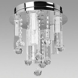 Plafonnier en cristal à 8 lumières
