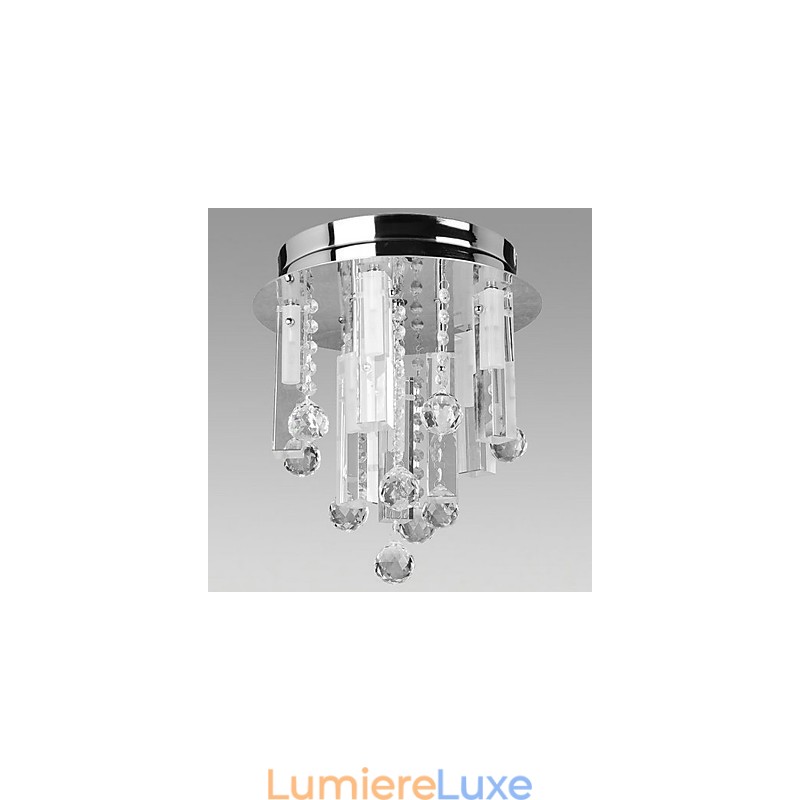Plafonnier en cristal à 8 lumières