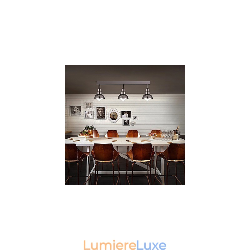 Plafonnier Trinal en verre blanc avec cadre en aluminium, design moderne et tendance