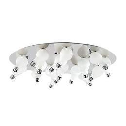 Plafonnier moderne à 12 lumières en forme de rond (culot d'ampoule G4)