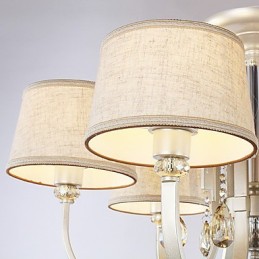 Lustre en métal peint en cristal Country