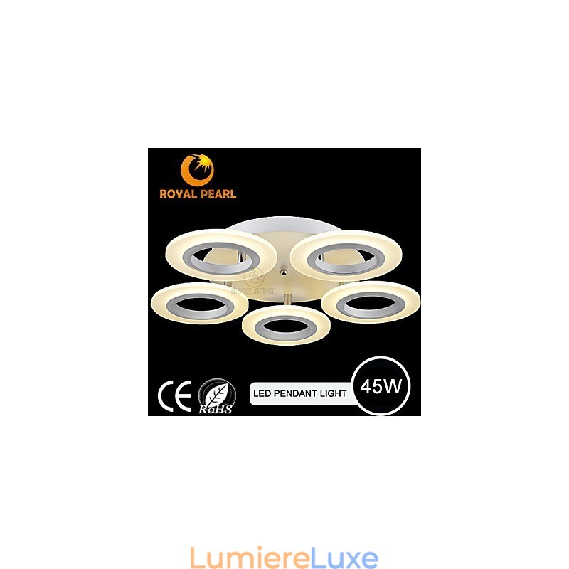 Suspension circulaire moderne en acrylique