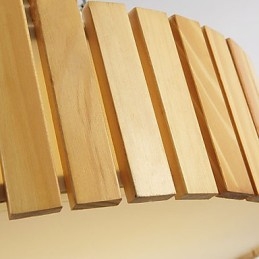 Montage encastré traditionnel classique en bois et bambou