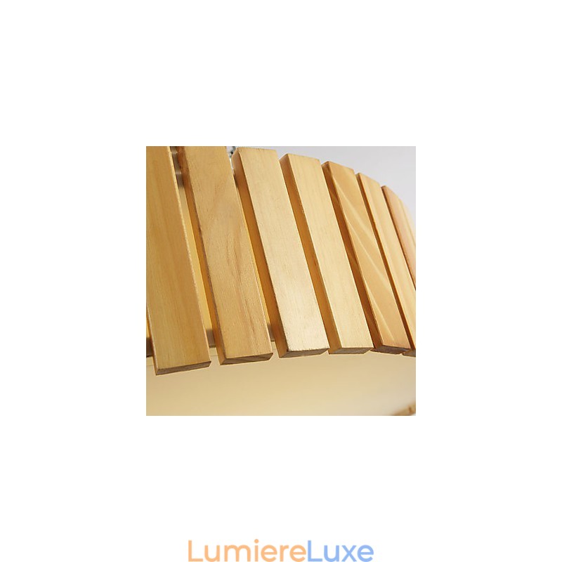 Montage encastré traditionnel classique en bois et bambou