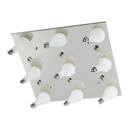 Plafonnier moderne à 9 lumières en forme de carré (culot d'ampoule G4)