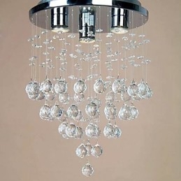 Plafonnier en cristal à 3 lumières
