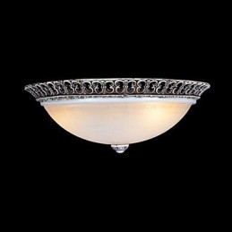 Plafonnier en résine marron foncé, motif sculpté, style européen classique