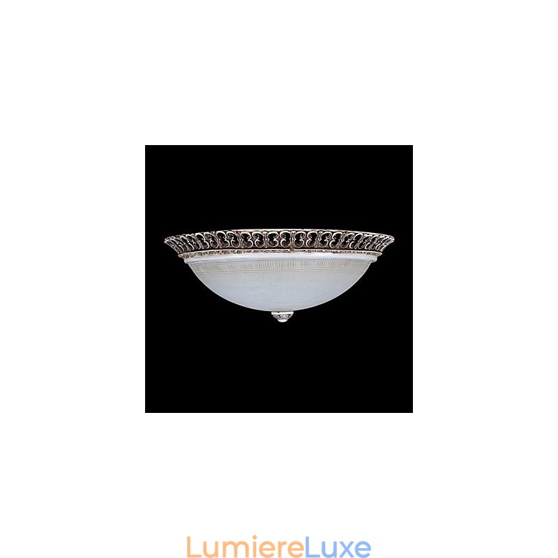 Plafonnier en résine marron foncé, motif sculpté, style européen classique