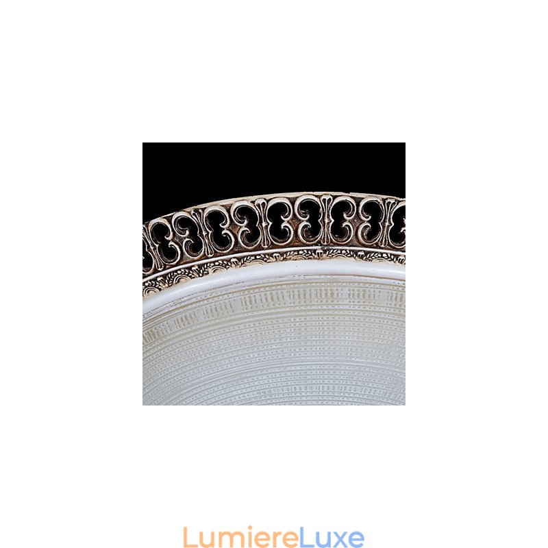 Plafonnier en résine marron foncé, motif sculpté, style européen classique