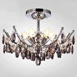 Lustre 6 lumières simple moderne artistique