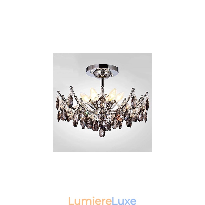 Lustre 6 lumières simple moderne artistique