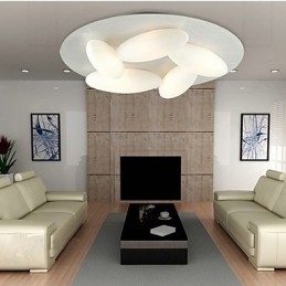 Plafonnier moderne à 5 lumières (culot d'ampoule G9)