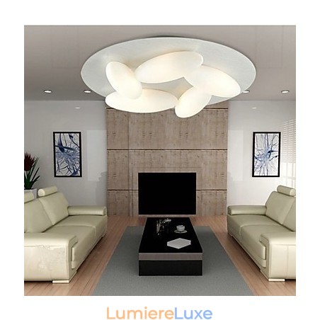 Plafonnier moderne à 5 lumières (culot d'ampoule G9) Plafonnier moderne à 5 lumières (culot d'ampoule G9)