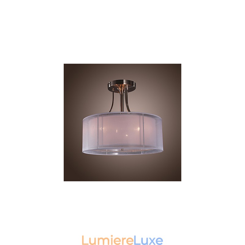 Plafonnier moderne en acrylique avec 3 lumières cylindriques