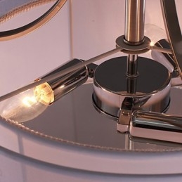 Plafonnier moderne en acrylique avec 3 lumières cylindriques