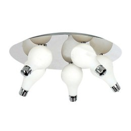 Plafonnier moderne à 5 lumières en forme de rond (culot d'ampoule G4)