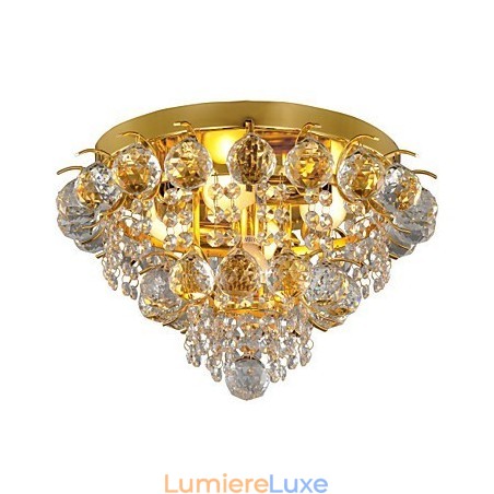 Plafonnier moderne en cristal avec 5 lumières Plafonnier moderne en cristal avec 5 lumières